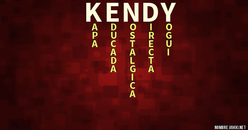 Acróstico kendy