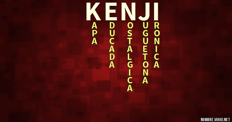 Acróstico kenji