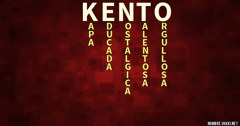Acróstico kento