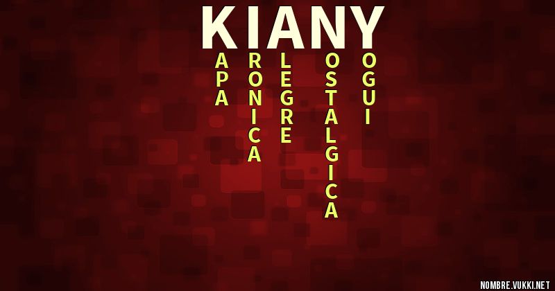 Acróstico kiany