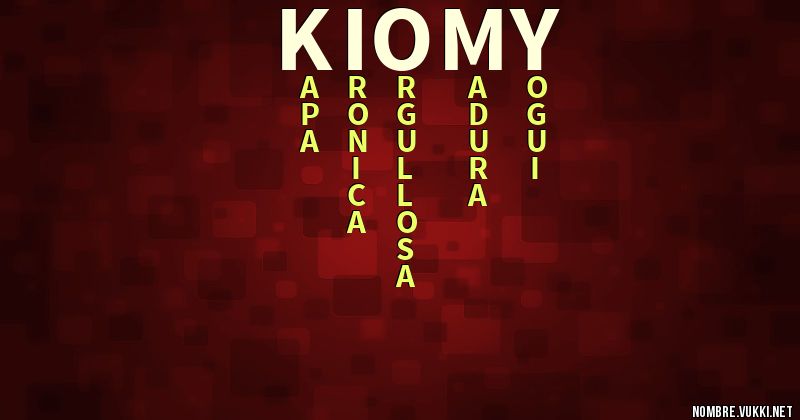 Acróstico kiomy