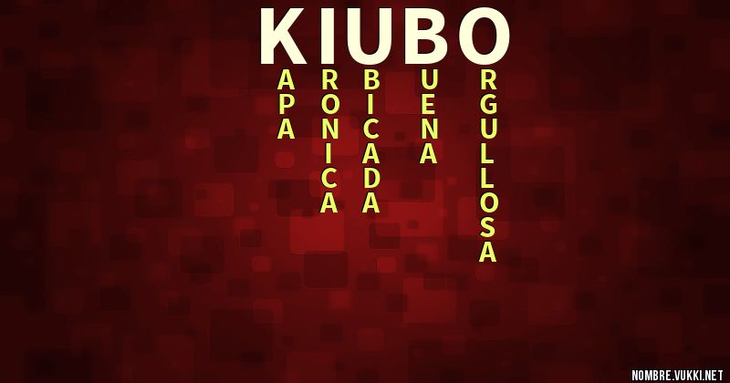 Acróstico kiubo