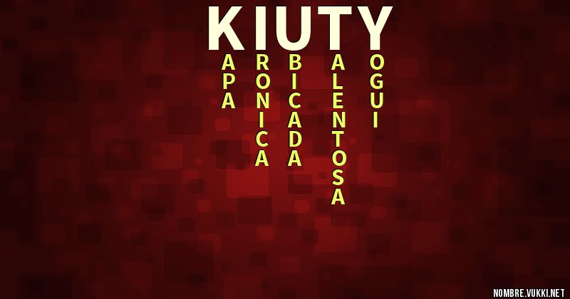 Acróstico kiuty