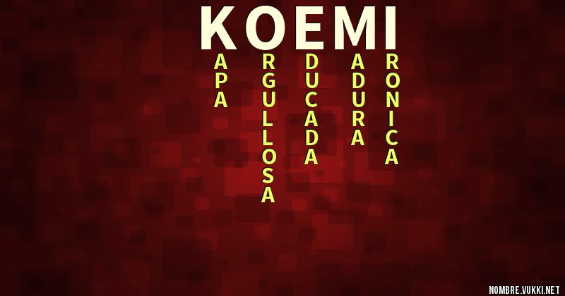 Acróstico koemi