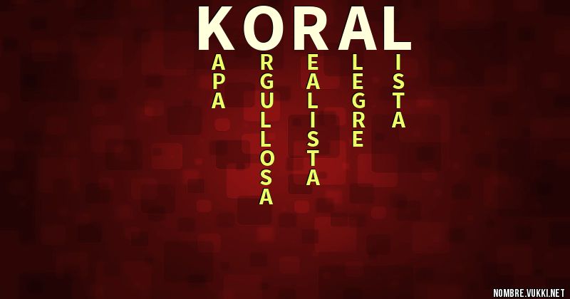 Acróstico koral