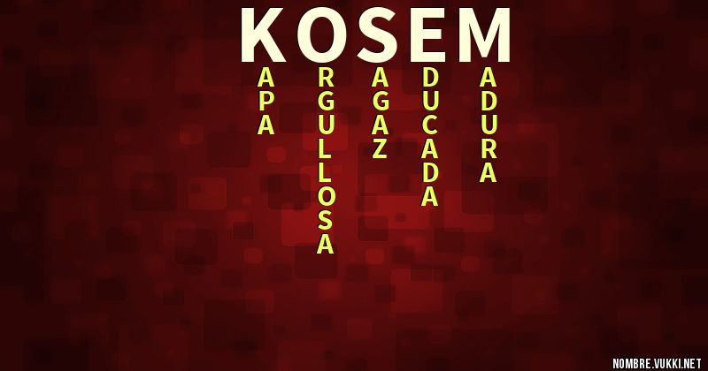 Acróstico kosem