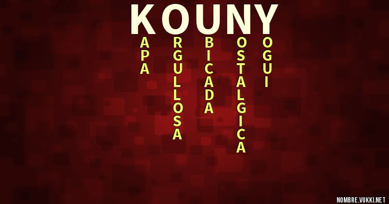 Acróstico kouny