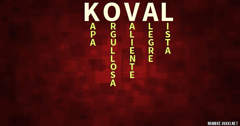 Acróstico koval