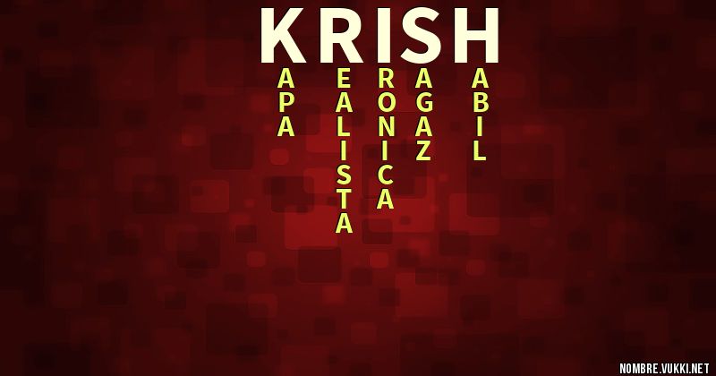 Acróstico krish