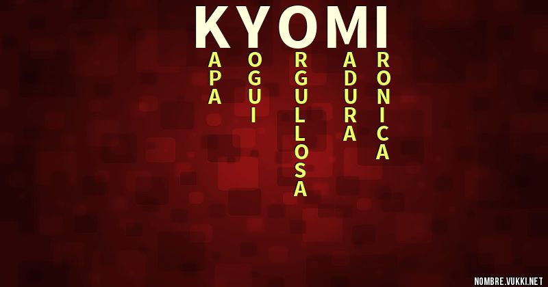 Acróstico kyomi