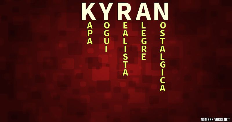 Acróstico kyran