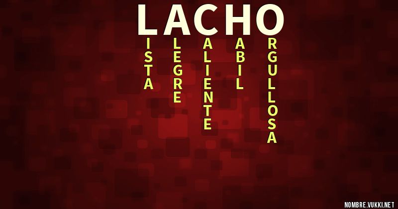 Acróstico lacho