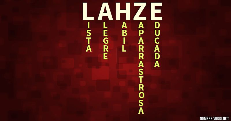 Acróstico lahze