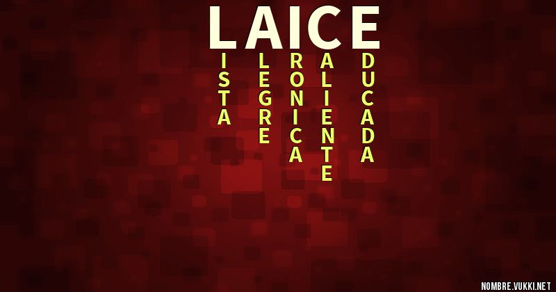 Acróstico laice