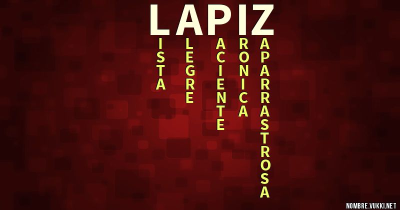 Acróstico lapiz