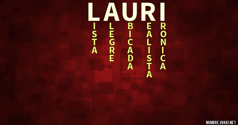 Acróstico lauri