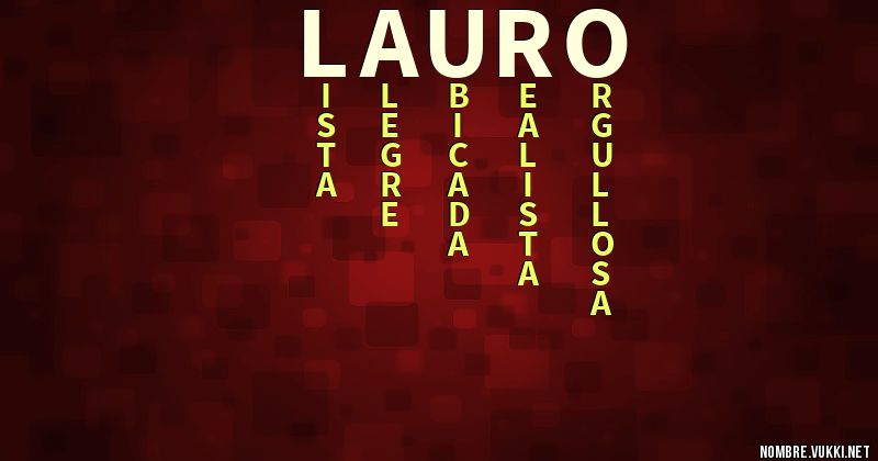 Acróstico lauro