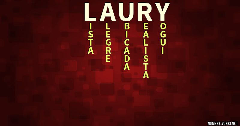 Acróstico laury