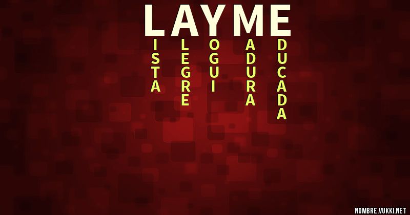 Acróstico layme