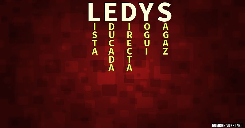 Acróstico ledys