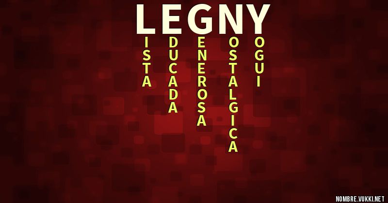 Acróstico legny