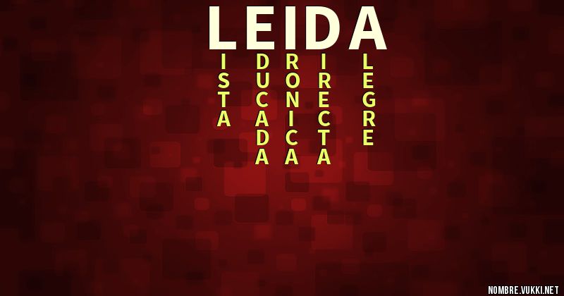 Acróstico leida