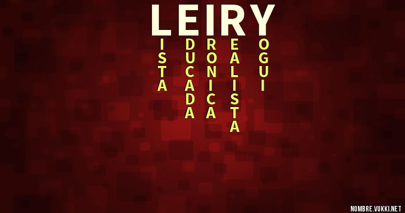 Acróstico leiry