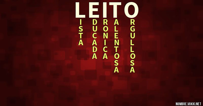 Acróstico leito