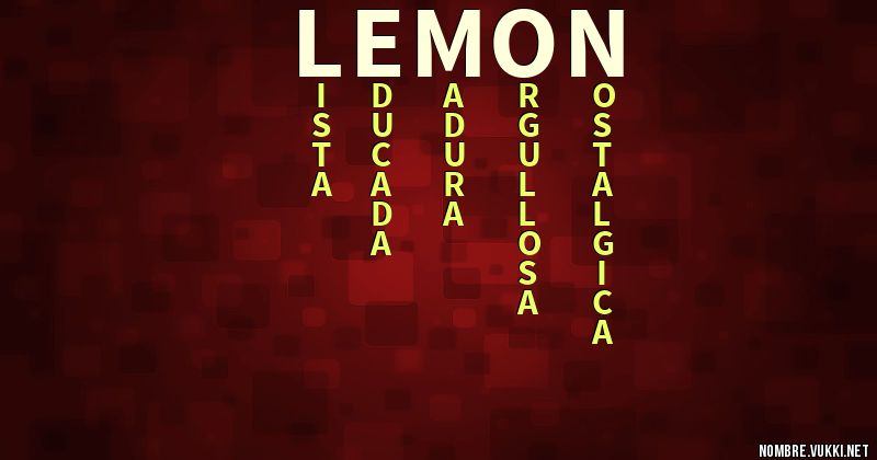 Acróstico lemon