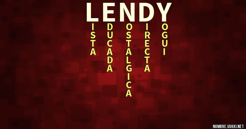 Acróstico lendy