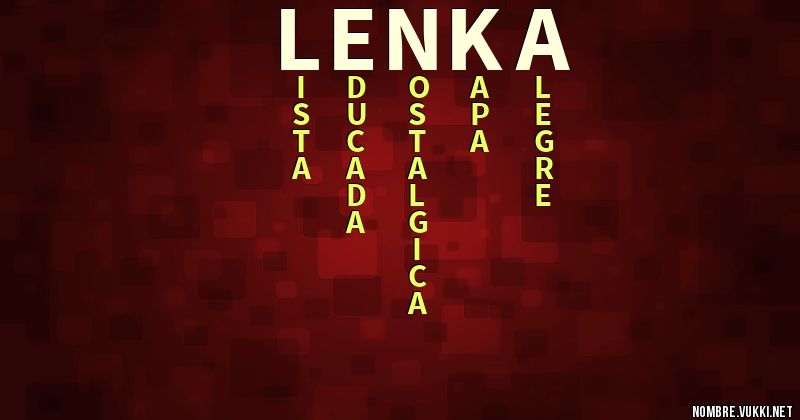 Acróstico lenka
