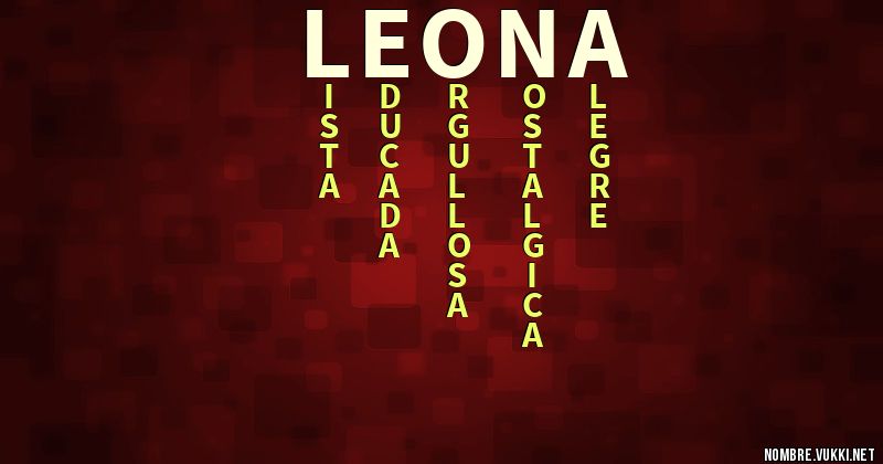 Acróstico leona