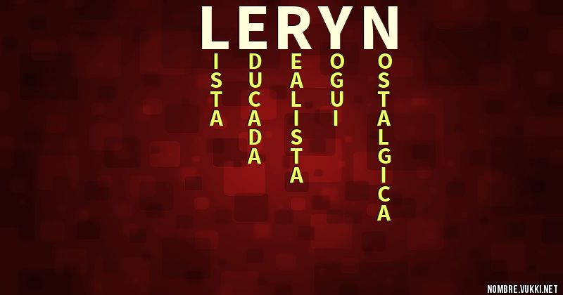 Acróstico leryn