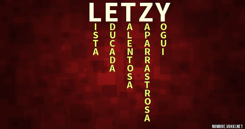 Acróstico letzy