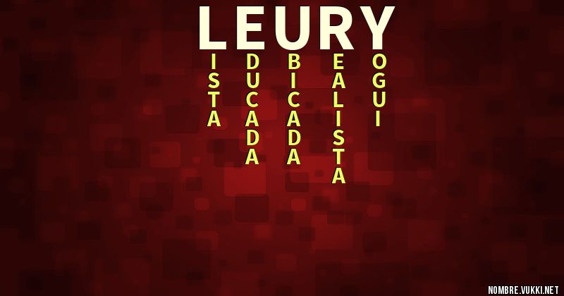 Acróstico leury