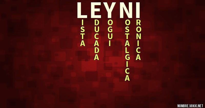 Acróstico leyni