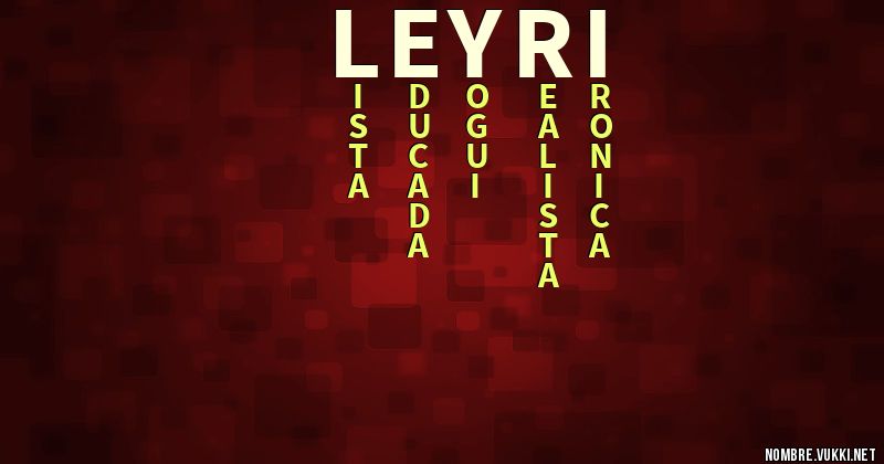 Acróstico leyri