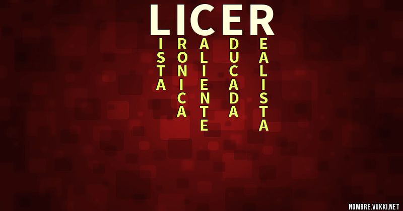 Acróstico licer