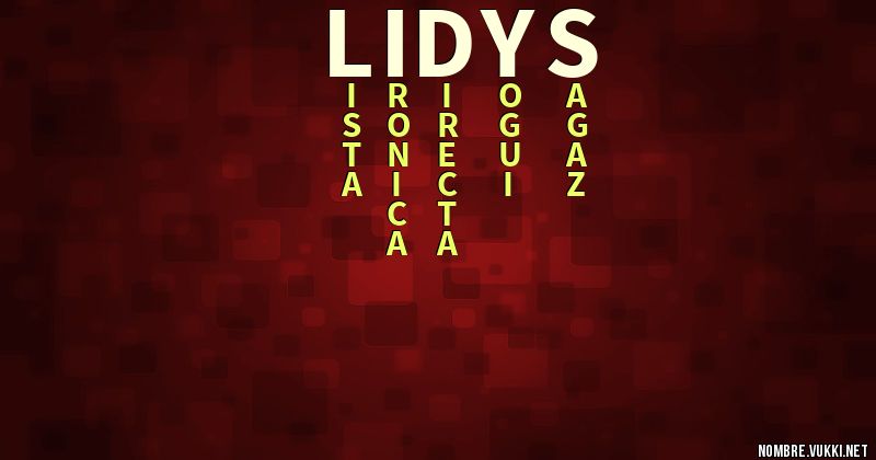 Acróstico lidys