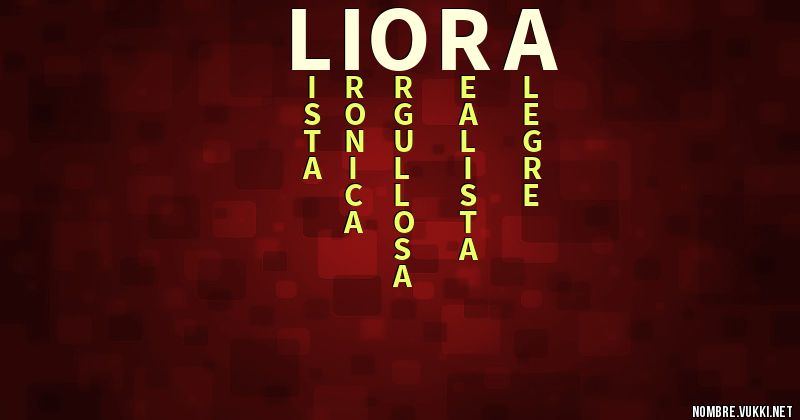 Acróstico liora