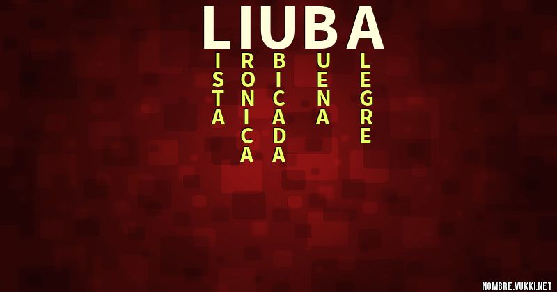 Acróstico liuba