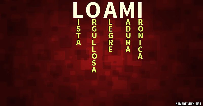 Acróstico loami