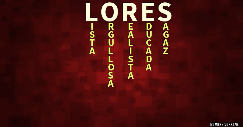 Acróstico lores