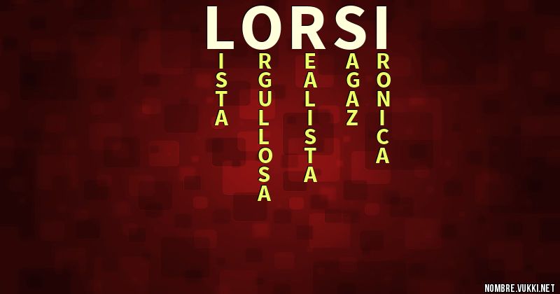 Acróstico lorsi