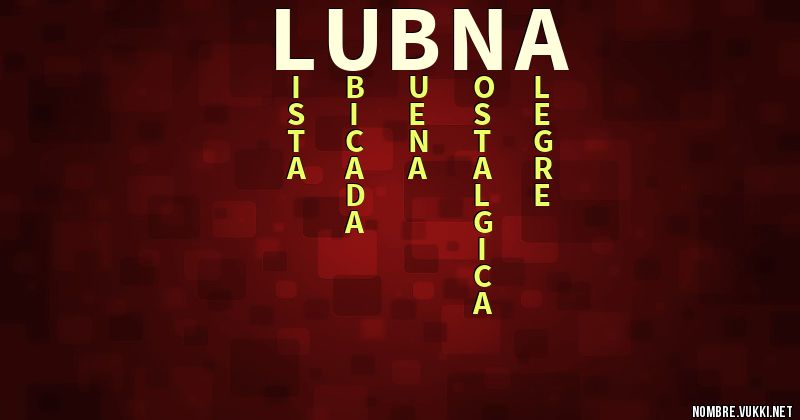 Acróstico lubna