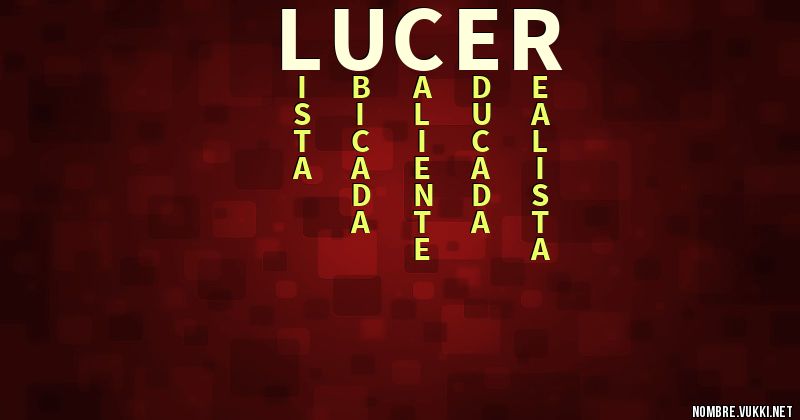 Acróstico lucer