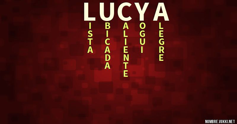 Acróstico lucya