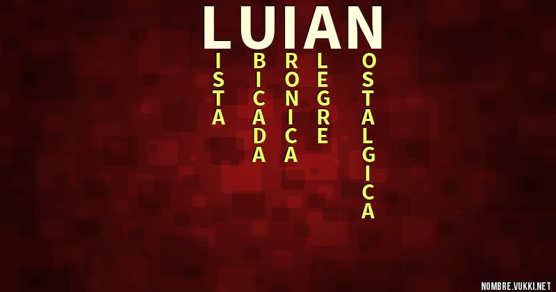 Acróstico luian