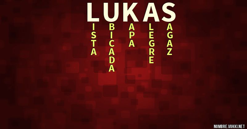 Acróstico lukas