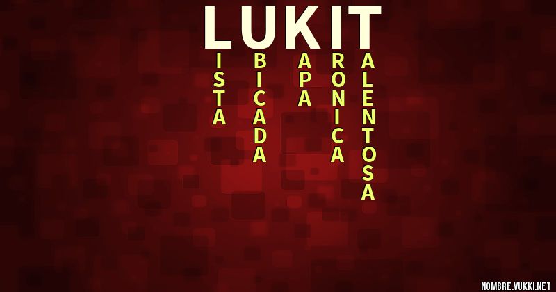 Acróstico lukit